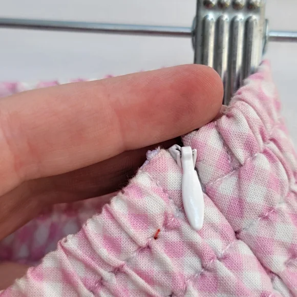 Selkie Ice Cream Gingham Belle Skirt Size Small Pink White Checkered Ruffled - Picture 12 of 16